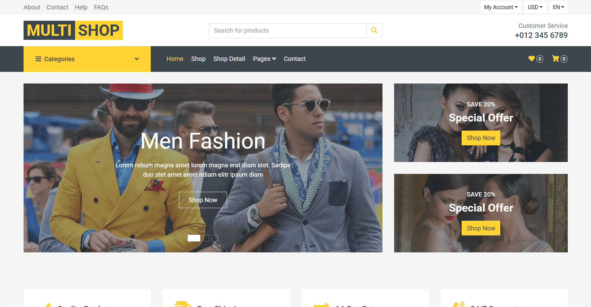 Multi Shop E-commerce Platform